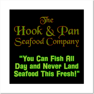 Hook and Pan Seafood Posters and Art